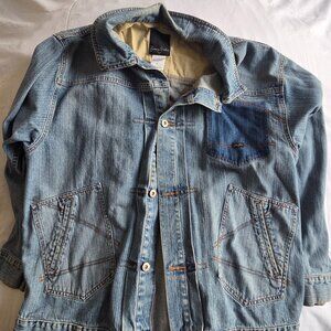 VINTAGE Sean John Men's Denim Patchwork Jacket XL